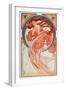 The Dance ( Lithography, 1898)-Alphonse Marie Mucha-Framed Giclee Print