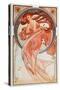 The Dance ( Lithography, 1898)-Alphonse Marie Mucha-Stretched Canvas