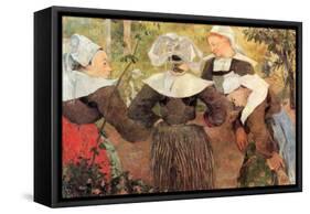 The Dance of 4 Women of Breton-Paul Gauguin-Framed Stretched Canvas