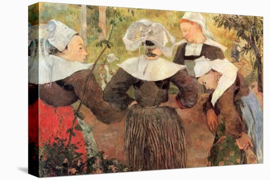 The Dance of 4 Women of Breton-Paul Gauguin-Stretched Canvas