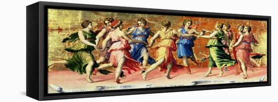 The Dance of Apollo with the Muses-Baldassare Peruzzi-Framed Stretched Canvas