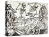 The Dance of Death (1493) by Michael Wolgemut, from the Liber Chronicarum by Hartmann Schedel.-Tarker-Stretched Canvas