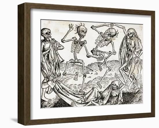 The Dance of Death (1493) by Michael Wolgemut, from the Liber Chronicarum by Hartmann Schedel.-Tarker-Framed Giclee Print