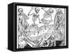 The Dance of Death, Allegorical Artwork-Science Photo Library-Framed Stretched Canvas