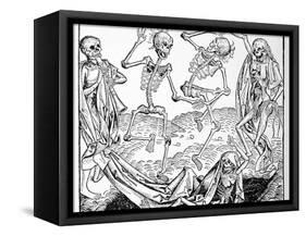 The Dance of Death, Allegorical Artwork-Science Photo Library-Framed Stretched Canvas