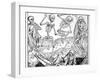 The Dance of Death, Allegorical Artwork-Science Photo Library-Framed Photographic Print