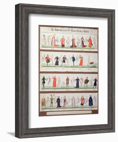 The Dance of Death from the Marienkirche in Luebeck-null-Framed Giclee Print