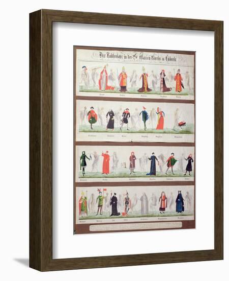 The Dance of Death from the Marienkirche in Luebeck-null-Framed Giclee Print