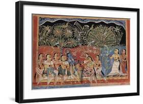 The Dance of Krishna-null-Framed Art Print