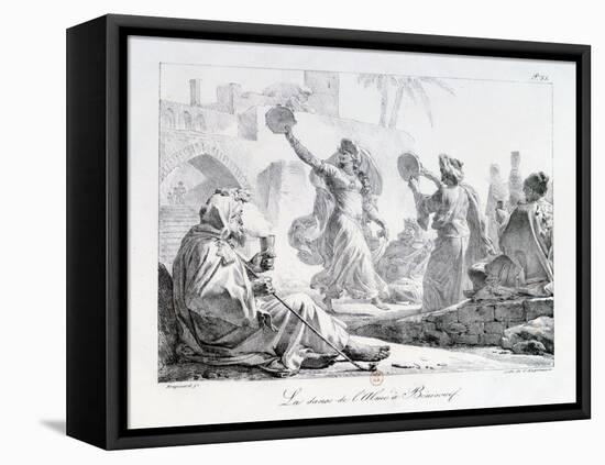 The Dance of the Alme, Beni Souef, Egypt, 1819-G Engelmann-Framed Stretched Canvas