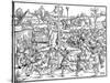 The Dance of the Noses at Gimpelsbrunn, 1534-Hans Sebald Beham-Stretched Canvas