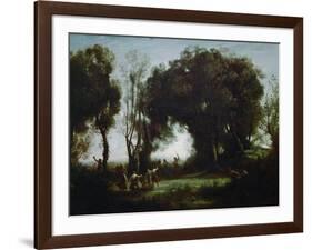 The Dance of the Nymphs (Une Matinee)-Jean-Baptiste-Camille Corot-Framed Giclee Print