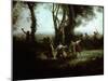 The Dance of the Nymphs (Une Matinee)-Jean-Baptiste-Camille Corot-Mounted Giclee Print