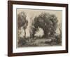 The Dance of the Nymphs-Jean-Baptiste-Camille Corot-Framed Premium Giclee Print