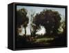 The Dance of the Nymphs-Jean-Baptiste-Camille Corot-Framed Stretched Canvas