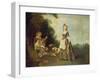 The Dance (Or: Iris), about 1719-Jean Antoine Watteau-Framed Giclee Print