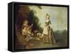 The Dance (Or: Iris), about 1719-Jean Antoine Watteau-Framed Stretched Canvas