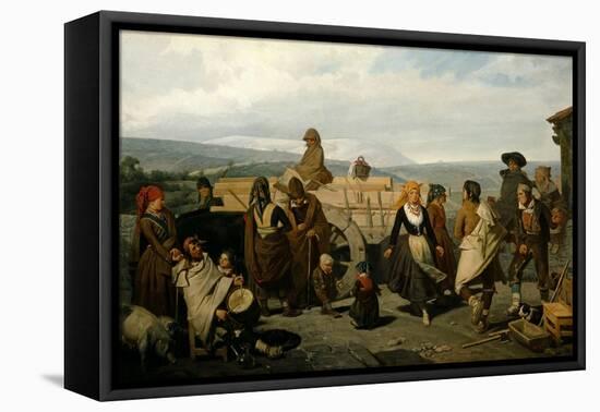 The Dance (The Cart), 1866-Valeriano Dominguez Becquer-Framed Stretched Canvas