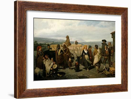 The Dance (The Cart), 1866-Valeriano Dominguez Becquer-Framed Giclee Print