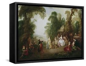 The Dance-Jean-Baptiste Pater-Framed Stretched Canvas