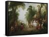 The Dance-Jean-Baptiste Pater-Framed Stretched Canvas