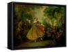 The Dance-Nicolas Lancret-Framed Stretched Canvas