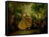 The Dance-Nicolas Lancret-Framed Stretched Canvas