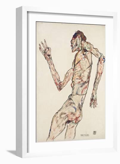 The Dancer, 1913-Egon Schiele-Framed Giclee Print