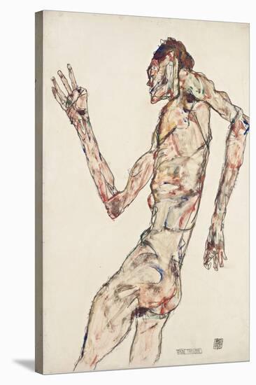 The Dancer, 1913-Egon Schiele-Stretched Canvas