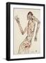 The Dancer, 1913-Egon Schiele-Framed Premium Giclee Print