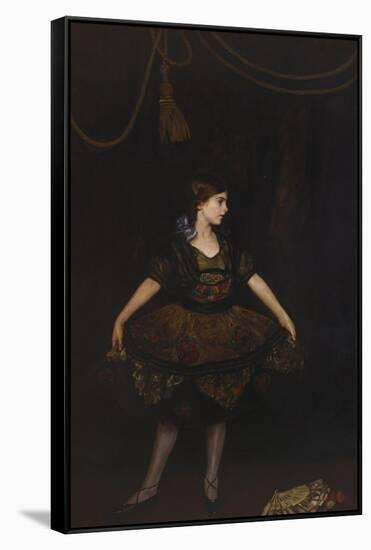 The Dancer in Black-John da Costa-Framed Stretched Canvas