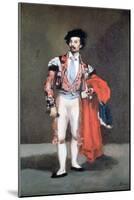 The Dancer, Mariano Camprubi, 1862-Edouard Manet-Mounted Premium Giclee Print