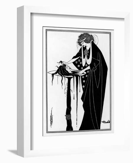 The Dancer's Reward: The Head on a Platter-Aubrey Beardsley-Framed Photographic Print