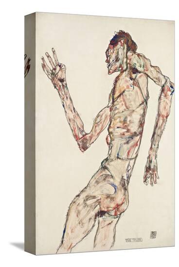 The Dancer-Egon Schiele-Stretched Canvas
