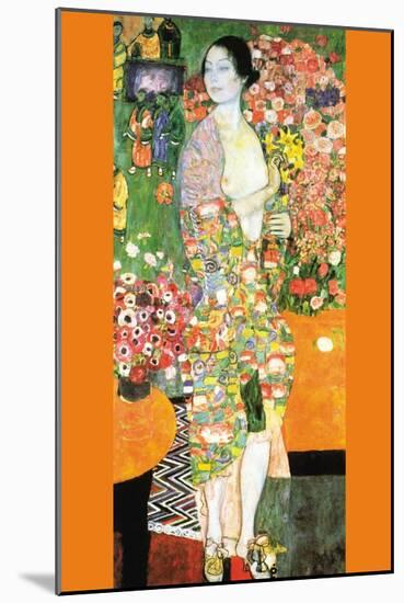 The Dancer-Gustav Klimt-Mounted Art Print