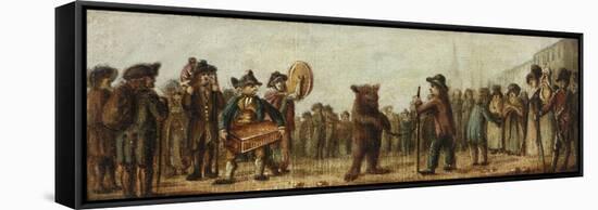 The Dancing Bear-Henry William Bunbury-Framed Stretched Canvas