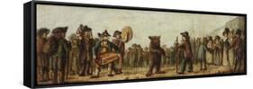 The Dancing Bear-Henry William Bunbury-Framed Stretched Canvas