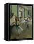 The Dancing Class, about 1873/1876-Edgar Degas-Framed Stretched Canvas