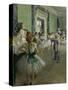 The Dancing Class, about 1873/1876-Edgar Degas-Stretched Canvas