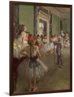 The Dancing Class, circa 1873-76-Edgar Degas-Framed Giclee Print