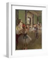 The Dancing Class, circa 1873-76-Edgar Degas-Framed Premium Giclee Print