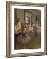 The Dancing Class, circa 1873-76-Edgar Degas-Framed Giclee Print