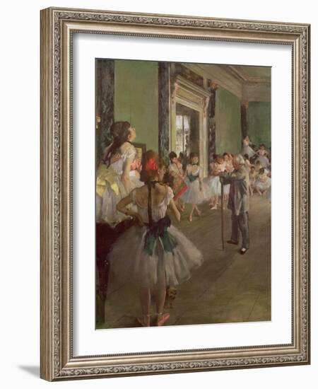 The Dancing Class, circa 1873-76-Edgar Degas-Framed Giclee Print