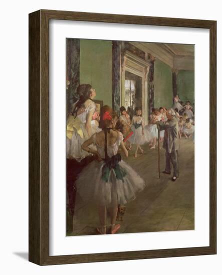 The Dancing Class, circa 1873-76-Edgar Degas-Framed Giclee Print