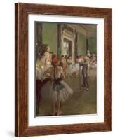 The Dancing Class, circa 1873-76-Edgar Degas-Framed Giclee Print