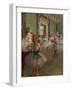 The Dancing Class, circa 1873-76-Edgar Degas-Framed Giclee Print