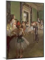 The Dancing Class, circa 1873-76-Edgar Degas-Mounted Giclee Print