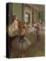 The Dancing Class, circa 1873-76-Edgar Degas-Stretched Canvas