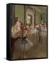 The Dancing Class, circa 1873-76-Edgar Degas-Framed Stretched Canvas