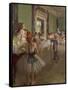 The Dancing Class, circa 1873-76-Edgar Degas-Framed Stretched Canvas